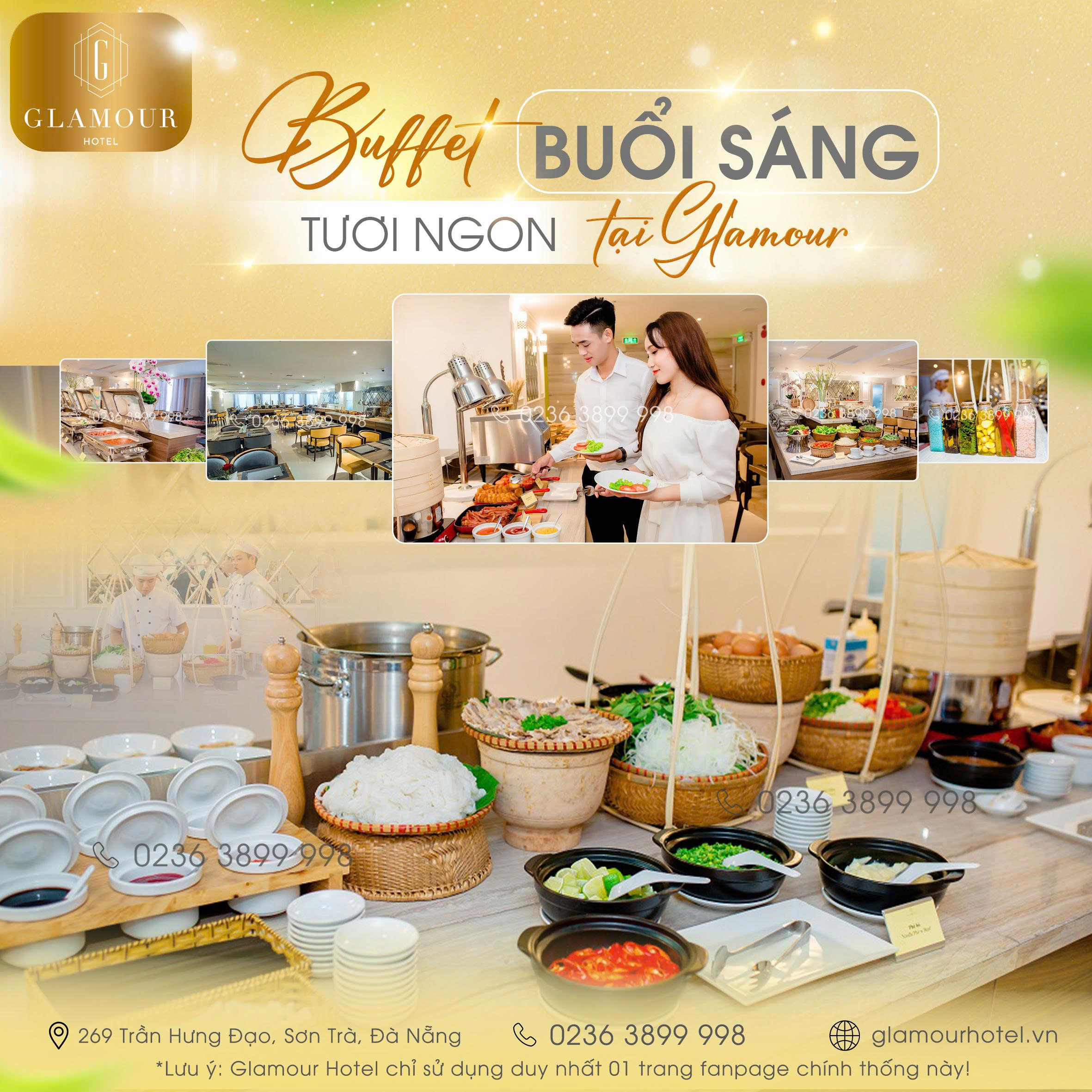 tiện ích và dịch vụ trải nghiệm lưu trú review khách sạn glamour hotel đà nẵng